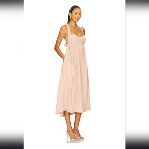 Free People Poppy Cotton Seersucker Midi‎ Dress